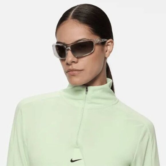 NIKE WINDTRACK RUN E EV24004 900 Sunglasses Transparent Geometric Frame - Picture 1 of 10